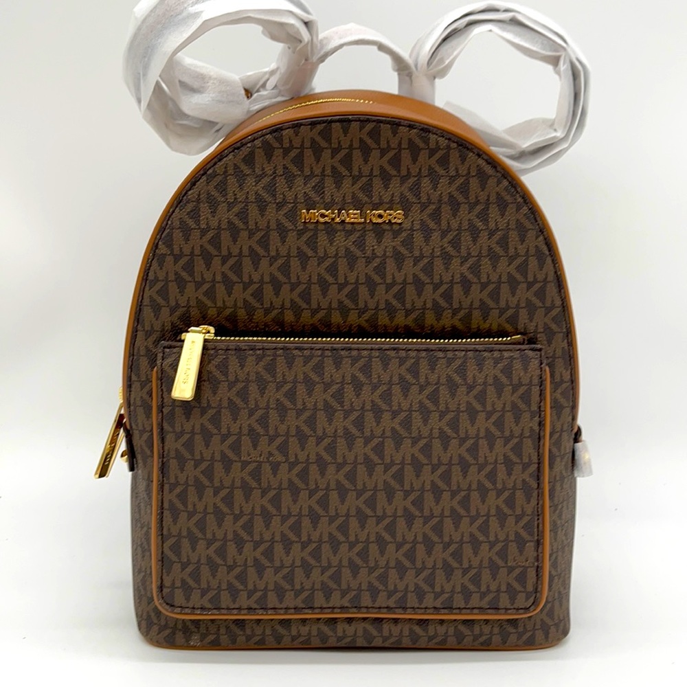 Michael Kors Medium Adina Backpack Brown - Picture 1 of 13
